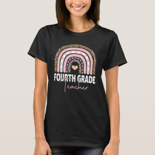 Fourth Grade Teacher Team 4th Grade Squad Rainbo T-Shirt