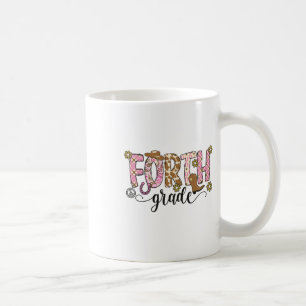 Fourth Grade Teacher Western Cowgirl Retro Back To Coffee Mug