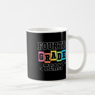 Fourth Grade Team 4th Grade Vibes Retro First Day Coffee Mug