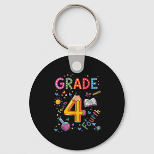 Fourth Grade Team Funny Pencil Back To School Teac Key Ring