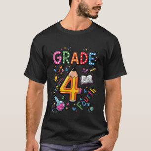 Fourth Grade Team Funny Pencil Back to School Teac T-Shirt