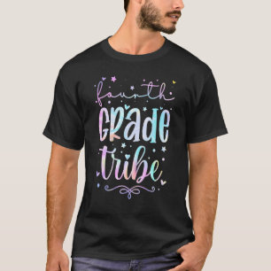 Fourth Grade Tribe Tie Dye Back To School Girls Bo T-Shirt