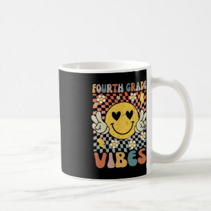 Fourth Grade Vibes 4th Grade Retro Teacher 1st Day Coffee Mug