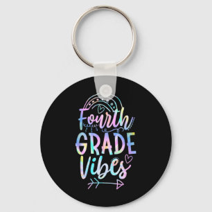 Fourth Grade Vibes Back To School Tie Dye Teachers Key Ring