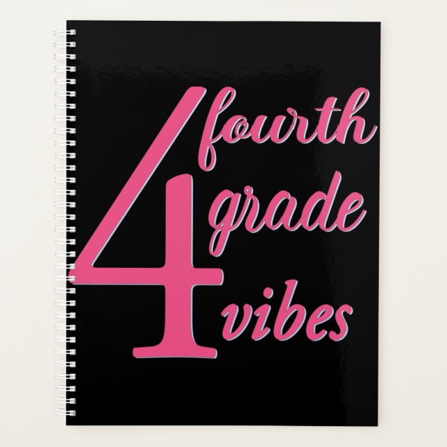 Fourth Grade Vibes Planner (Front)