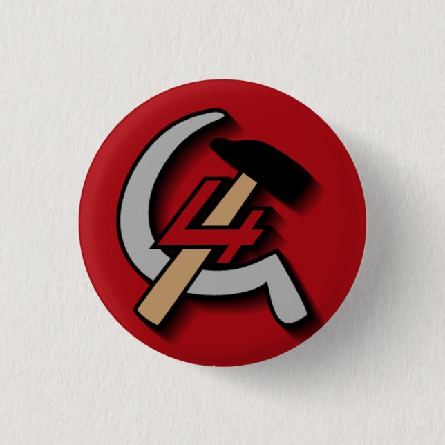 Fourth International Button (Front)