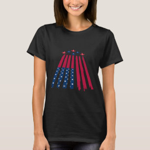 Fourth July 4th Independence Day American Flag Fly T-Shirt
