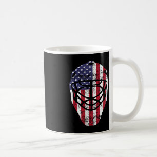 Fourth of July 4th Hockey Goalie Mask American Fla Coffee Mug