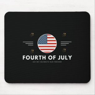 Fourth Of July 4th Of July American Flag Usa Mouse Pad
