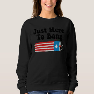 Fourth Of July 4th Of July I'm Just Here To Bang 4 Sweatshirt