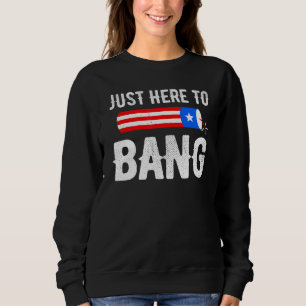 Fourth Of July 4th Of July I'm Just Here To Bang 4 Sweatshirt