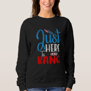 Fourth Of July 4th Of July I'm Just Here To Bang Sweatshirt