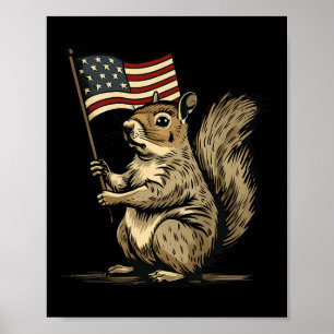 Fourth Of July 4th Of July Patriotic American Flag Poster