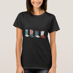 Fourth Of July 4th Of July Western Cowboy Boots Co T-Shirt