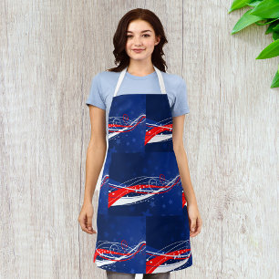 Fourth Of July Abstract Apron