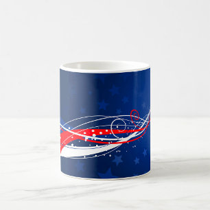 Fourth Of July Abstract Coffee Mug