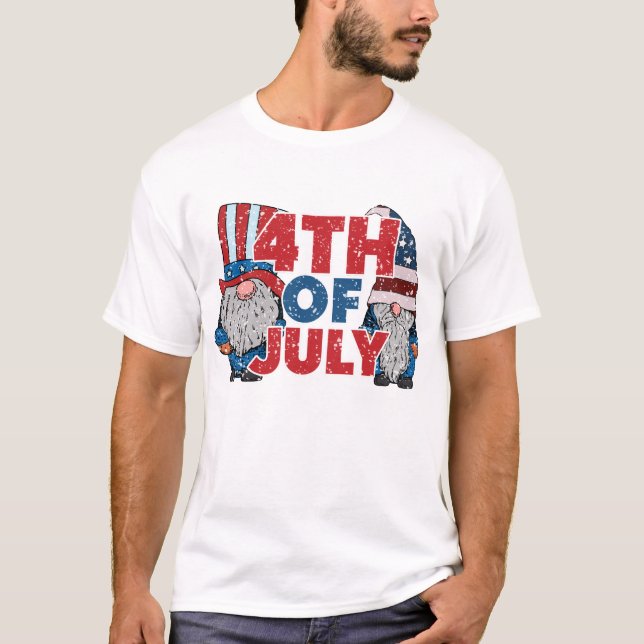 Fourth of July Americana Flag T-Shirt (Front)