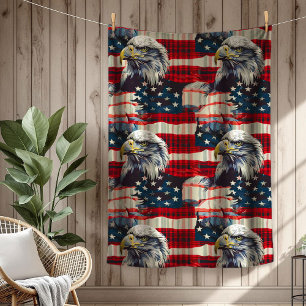 Fourth of July Blanket Eagle Glory for Patriots
