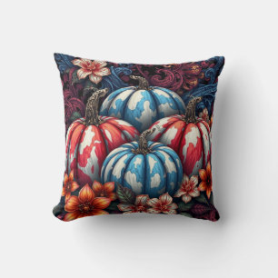 Fourth Of July Camo Pumpkins Cushion
