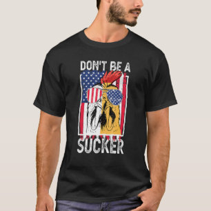 Fourth Of July Chicken Us Flag July 4th T-Shirt