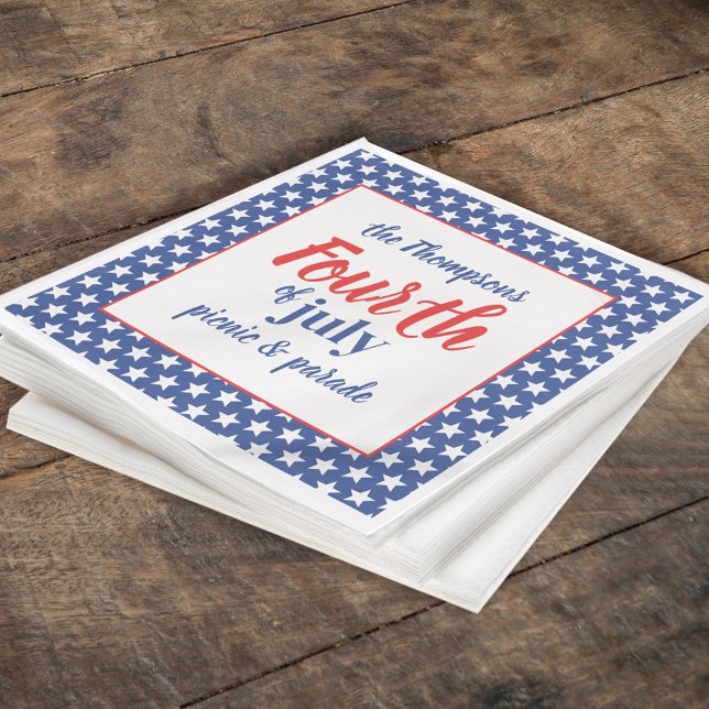 Fourth of July Cute Summer Custom Napkin (Creator Uploaded)