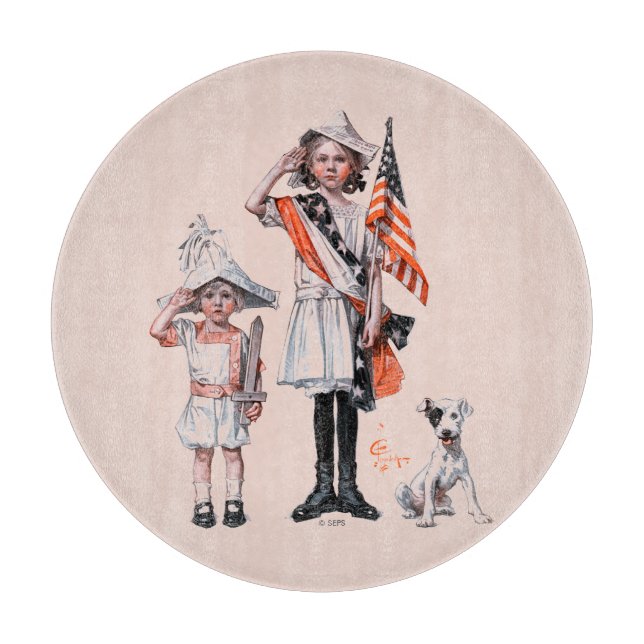 Fourth of July Cutting Board (Front)