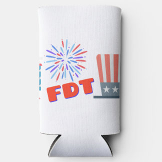 Fourth of July FDT Foxtrot Delta Tango Seltzer Can Cooler