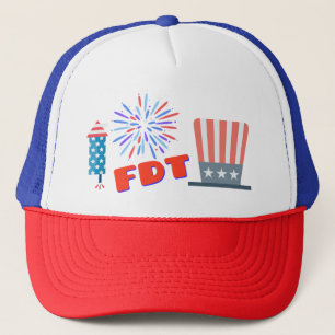 Fourth of July FDT Foxtrot Delta Tango Trucker Hat