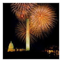 Fourth of July, Firework Display, Skyline