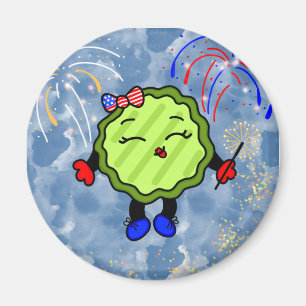 Fourth of July Firework Holiday Freedom Pickle Magnet