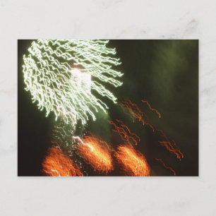 Fourth of July fireworks Postcard