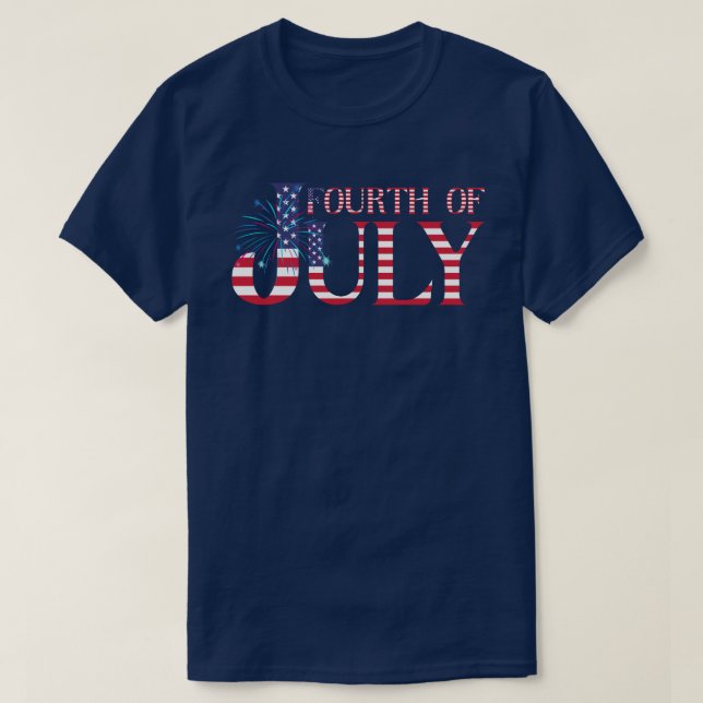 Fourth of July Fireworks T-Shirt (Design Front)