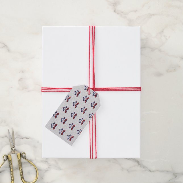 Fourth Of July Glitter Gift Tags (With Twine)