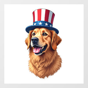 Fourth of July Golden Retriever Vintage Shirt