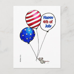 Fourth of July - Have a day off. Postcard