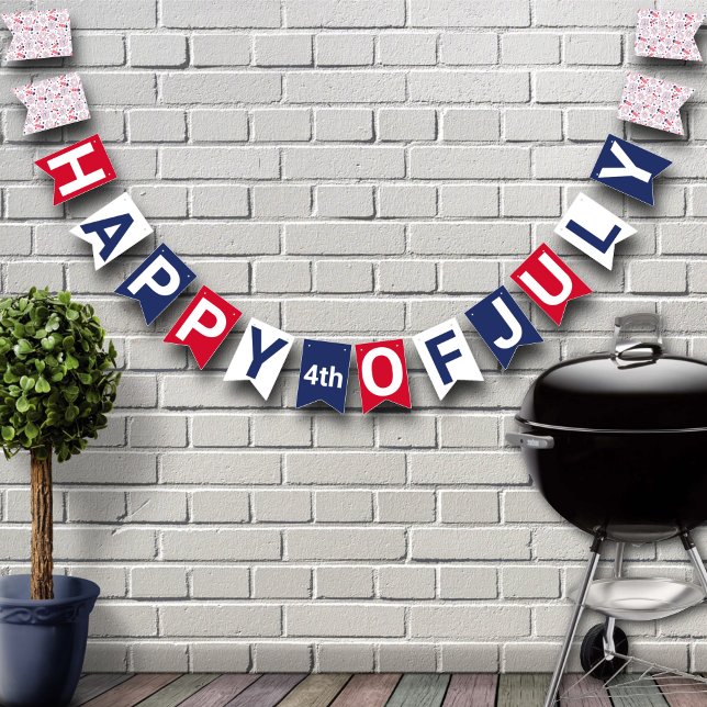 Fourth of July Independence Day BBQ Celebration Bunting (Creator Uploaded)
