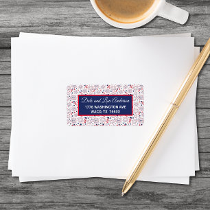 Fourth of July Independence Day BBQ Celebration Label