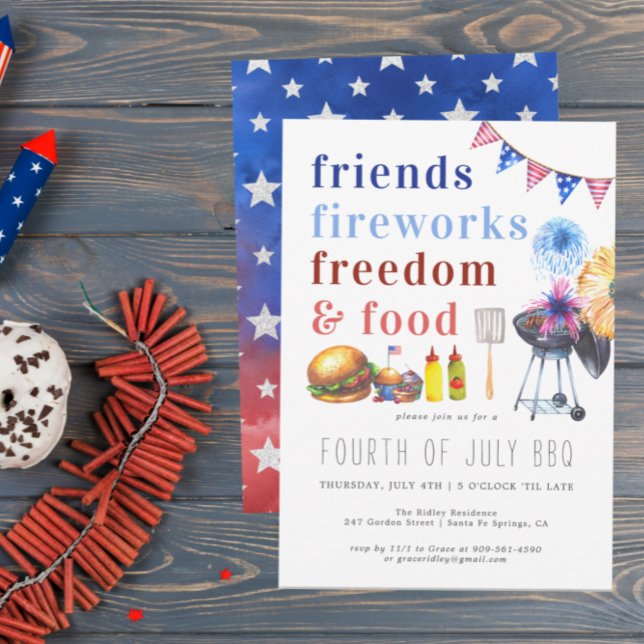 Fourth of July | Independence Day BBQ Party Invitation (Creator Uploaded)