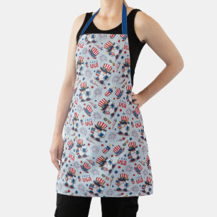 Fourth of July Independence Day Patriotic Gnomes Apron