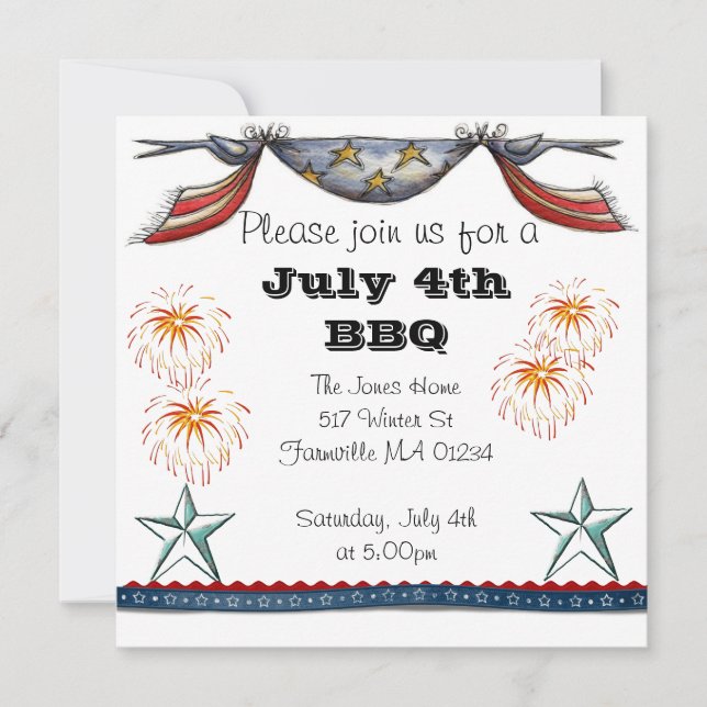 Fourth of July Invite (Front)