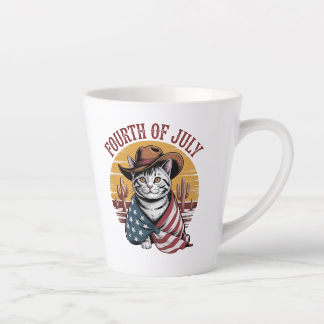 Fourth of July Latte Mug (Right)