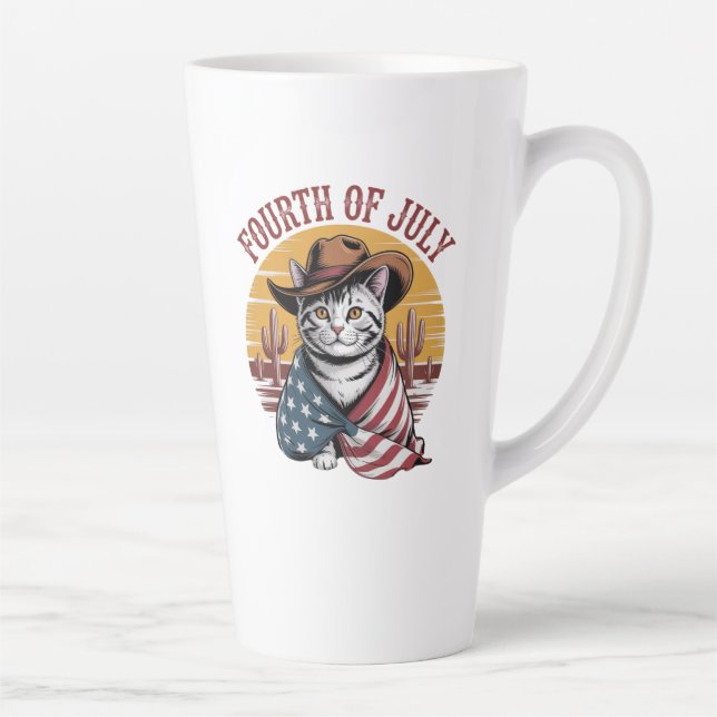 Fourth of July Latte Mug (Right)