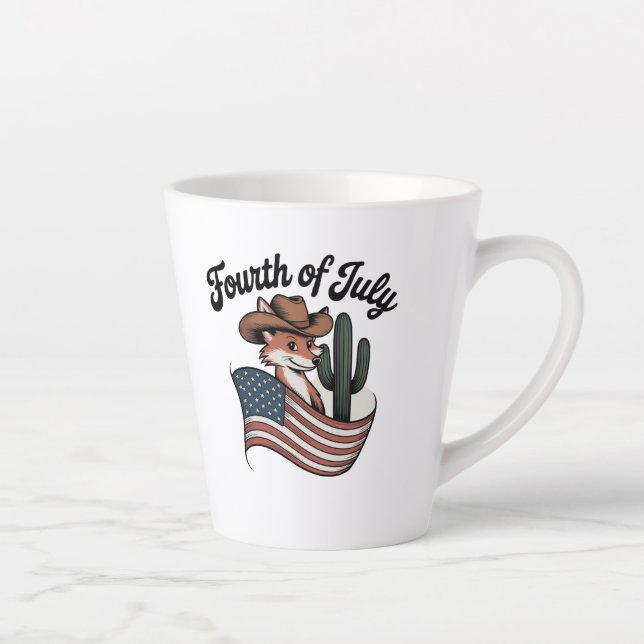 Fourth of July Latte Mug (Right)