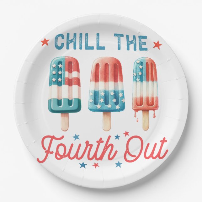  Fourth of July Paper Plates – Independence Day (Front)