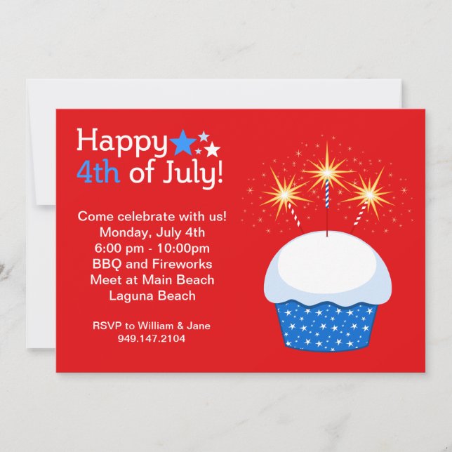 Fourth of July Party Invitation (Front)