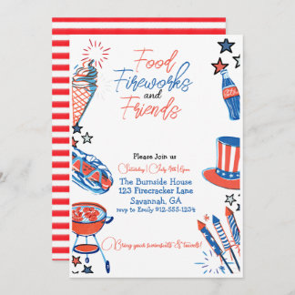 Fourth Of July Party Invitation