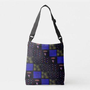 Fourth of July Patchwork Pattern - July 4th Crossbody Bag