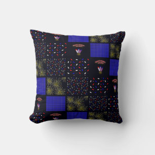 Fourth of July Patchwork Pattern - July 4th Cushion