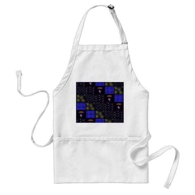 Fourth of July Patchwork Pattern - July 4th Standard Apron (Front)