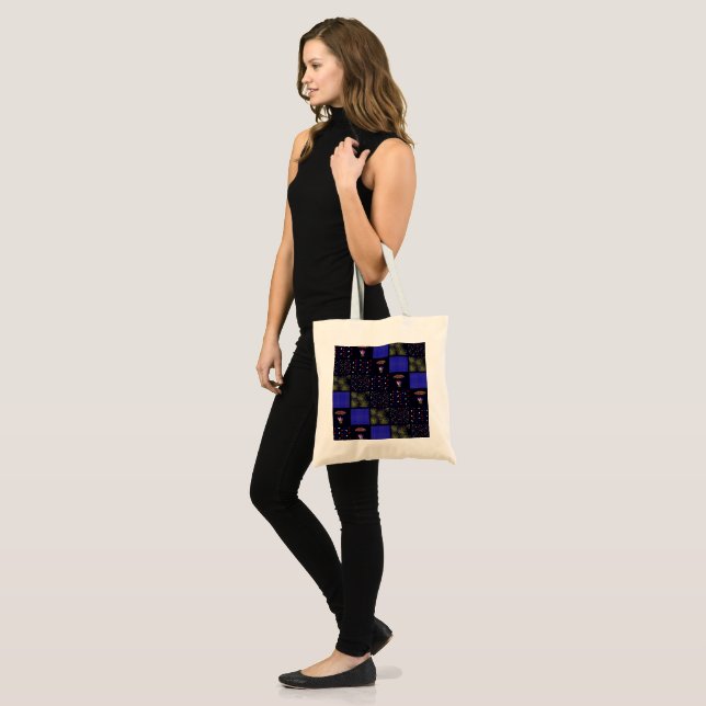 Fourth of July Patchwork Pattern - July 4th Tote Bag (Front (Model))